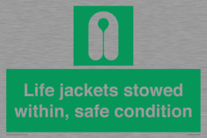 Life jackets stowed within